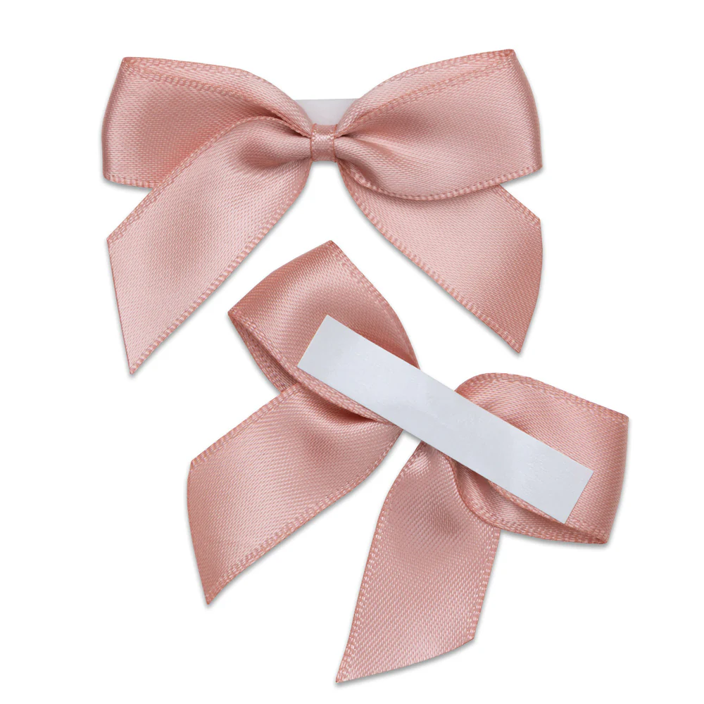 Rose Gold Bow 5cm Self Adhesive (12) - Image 2