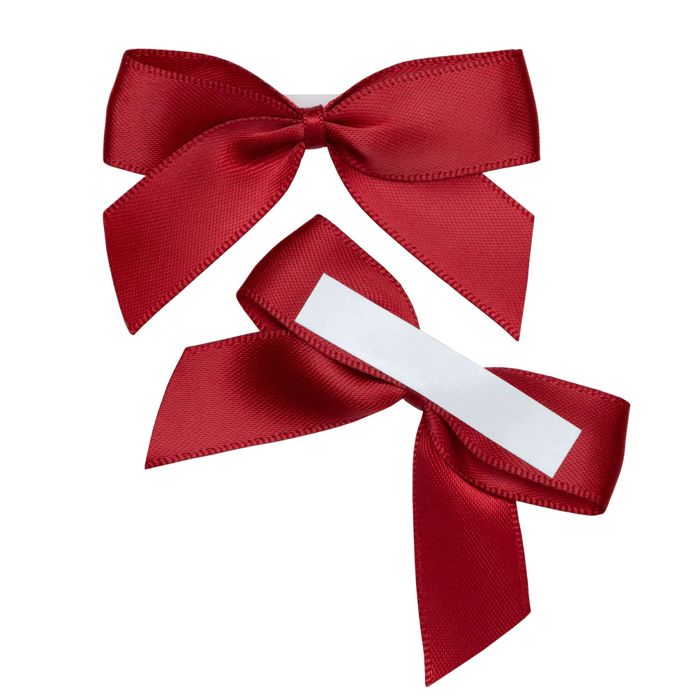 Ruby Bow 5cm Self Adhesive (12) - Image 2