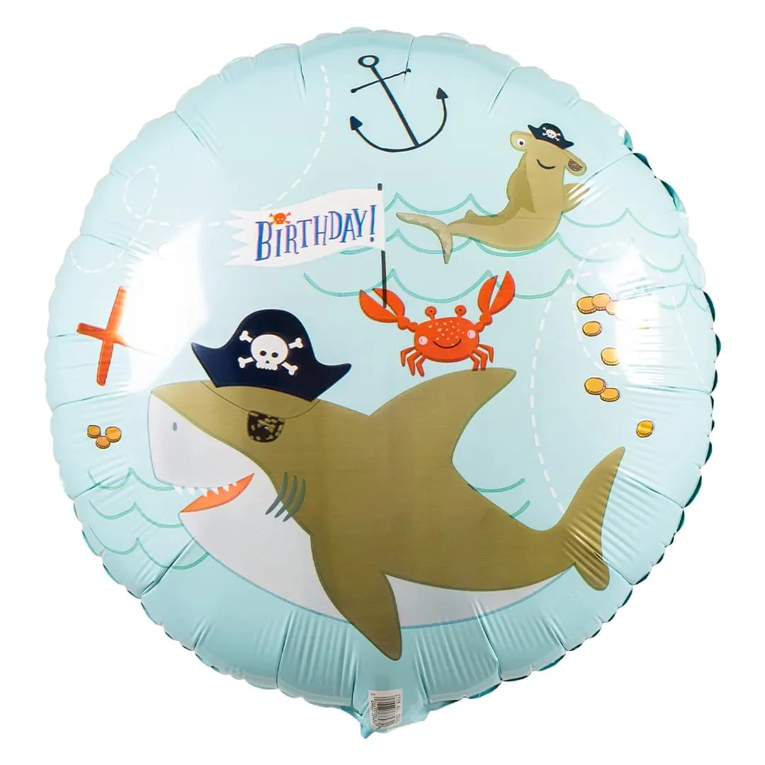 Anagram Ahoy Birthday 18" Circle Foil Balloon (1)