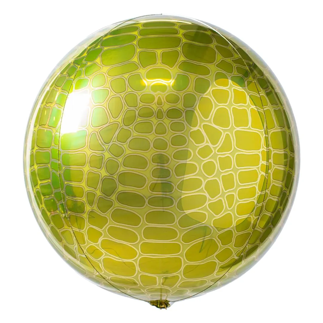 Anagram Alligator Print Animalz 15" Orbz Foil Balloon (1)
