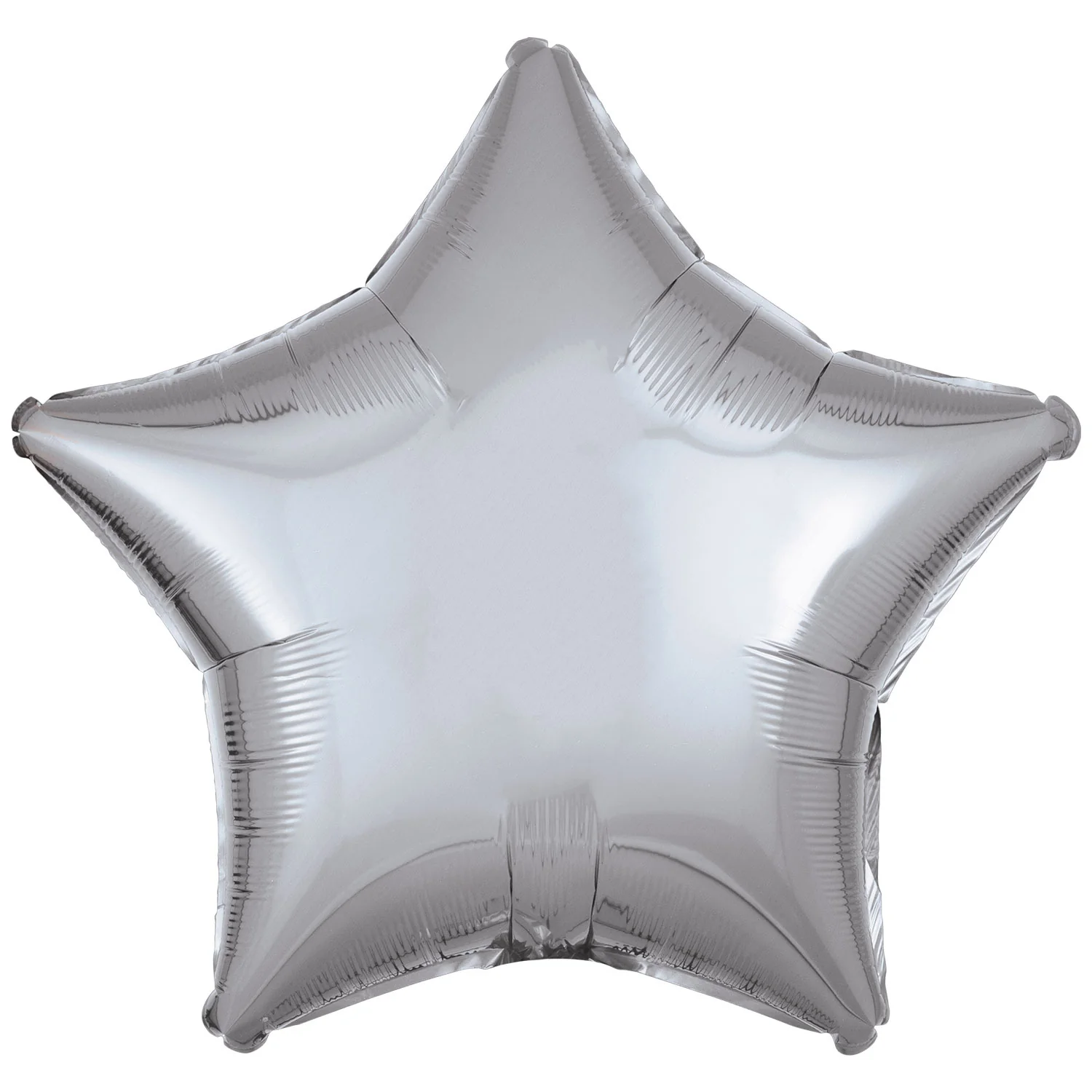 Amscan Metallic Silver 18" Star Foil Balloon (1) Unpackaged