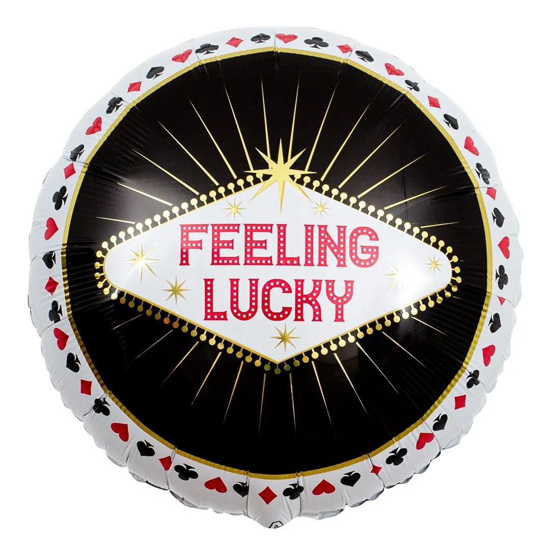 Anagram Feeling Lucky 18" Circle Foil Balloon (1)