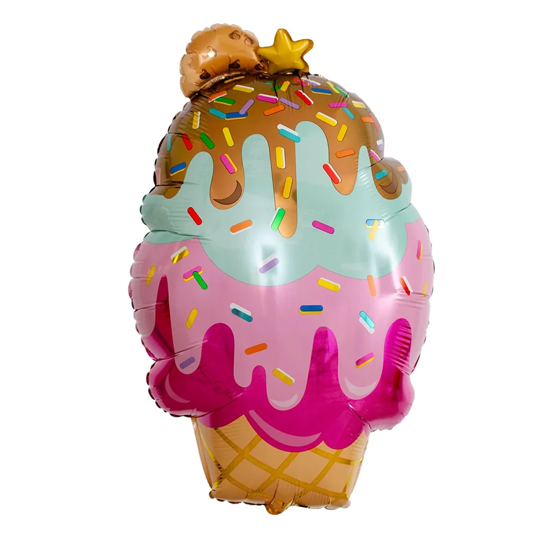 Anagram Here's the Scoop Cone 30" Supershape Foil Balloon (1)