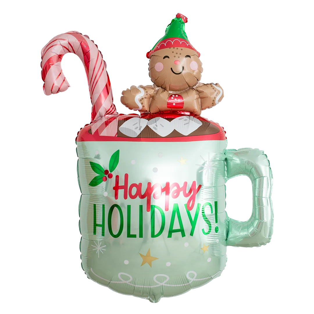 Anagram Holiday Christmint Mug 31" Supershape Foil Balloon (1)
