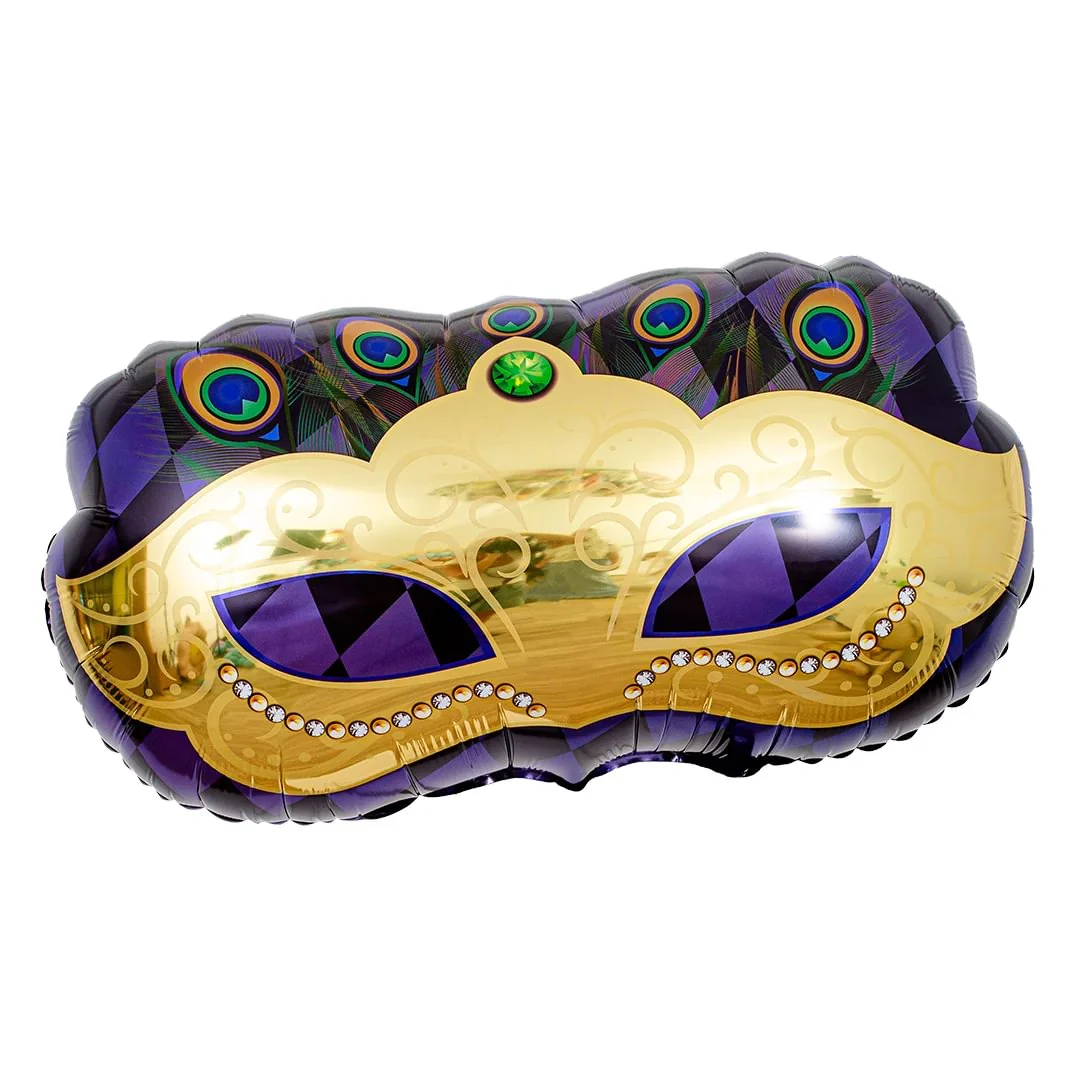 Anagram Mardi Gras Mask 30" x 16" Supershape Foil Balloon (1)