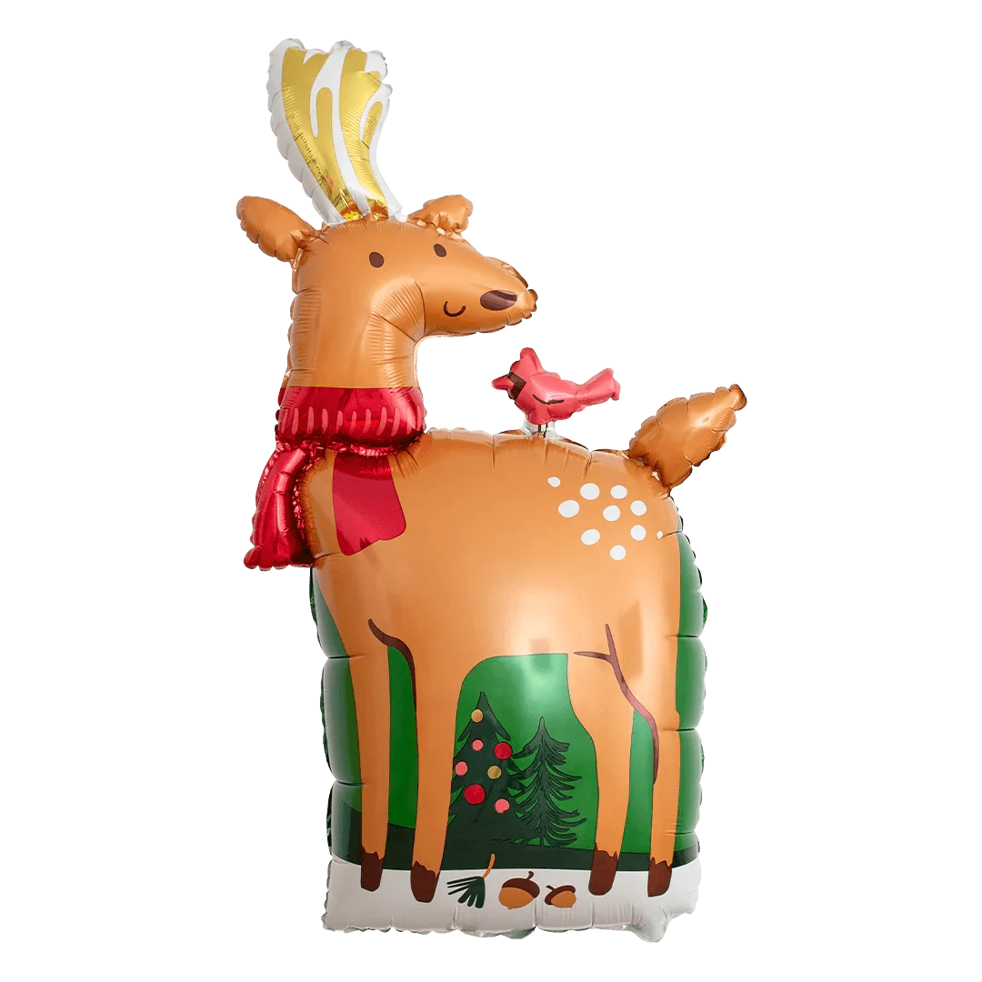 Anagram Modern Reindeer 40" Supershape Foil Balloon (1)