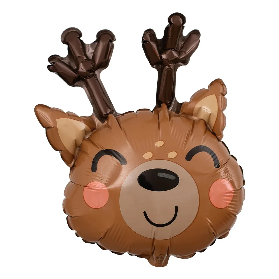 Anagram Reindeer Head Mini Air-filled 14" Foil Balloon (1)