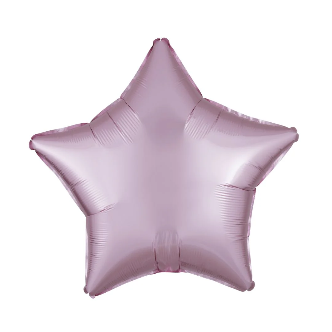 Anagram Satin Luxe Pastel Pink 18" Star Foil Balloon (1) Unpackaged