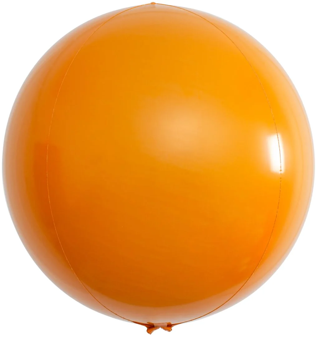 Anagram Vibrant Orange 15" Orbz Foil Balloon (1)