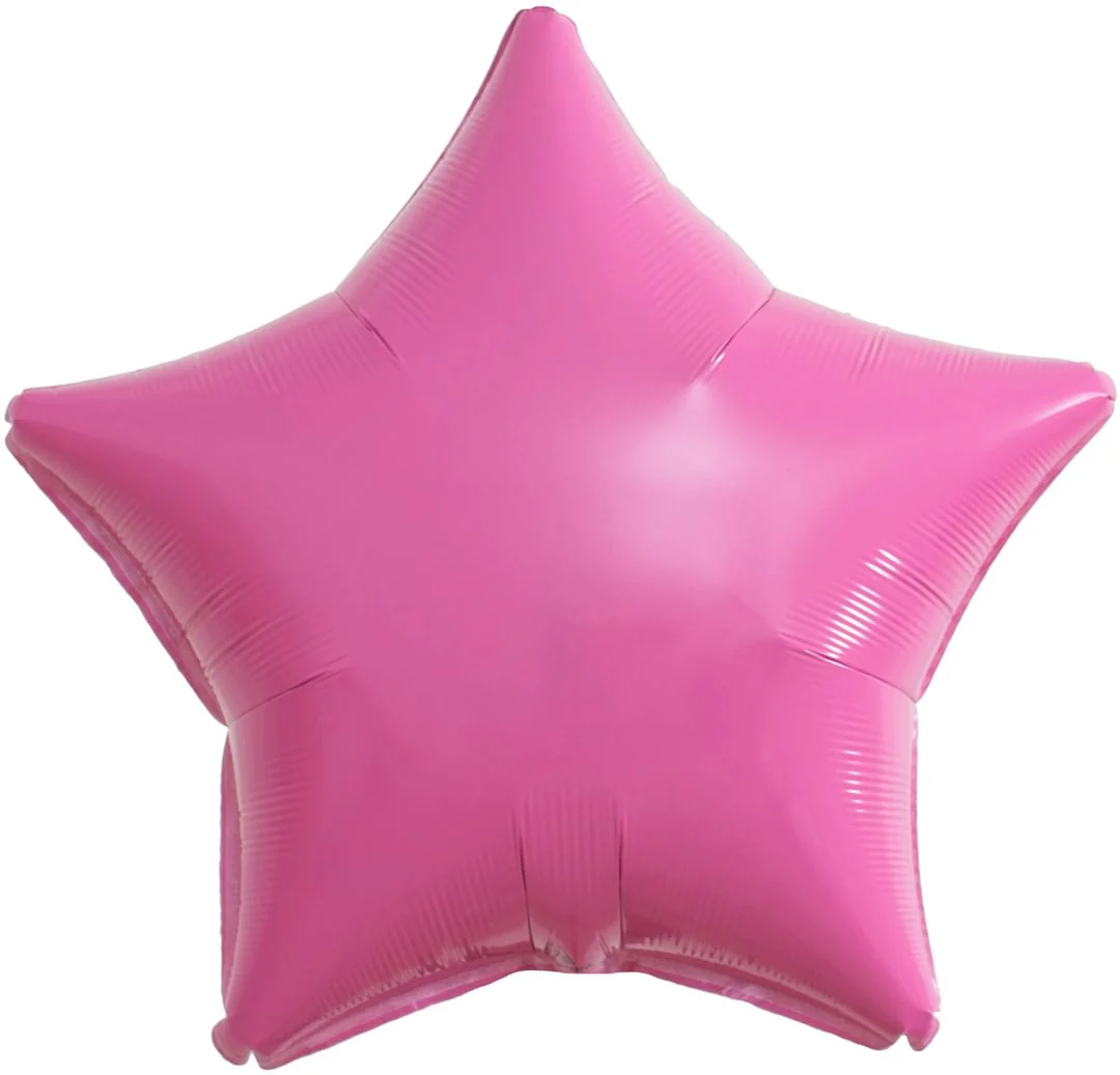 Anagram Vibrant Pink 20" Star Foil Balloon (1) Unpackaged