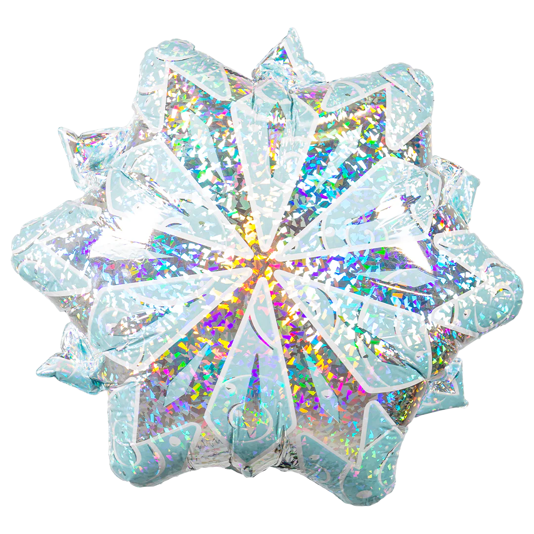 Anagram White Christmas Snowflake 18" Foil Balloon (1)