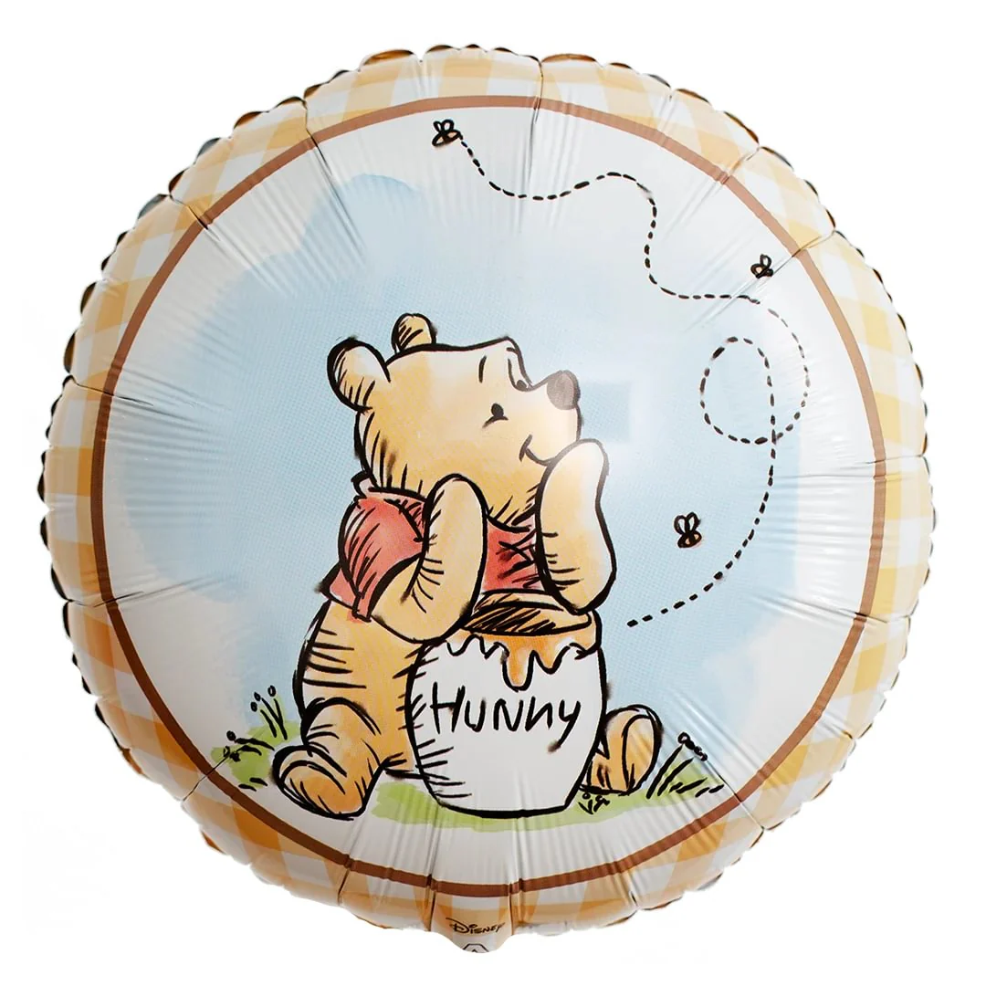 Anagram Winnie The Pooh 18" Circle Foil Balloon (1)