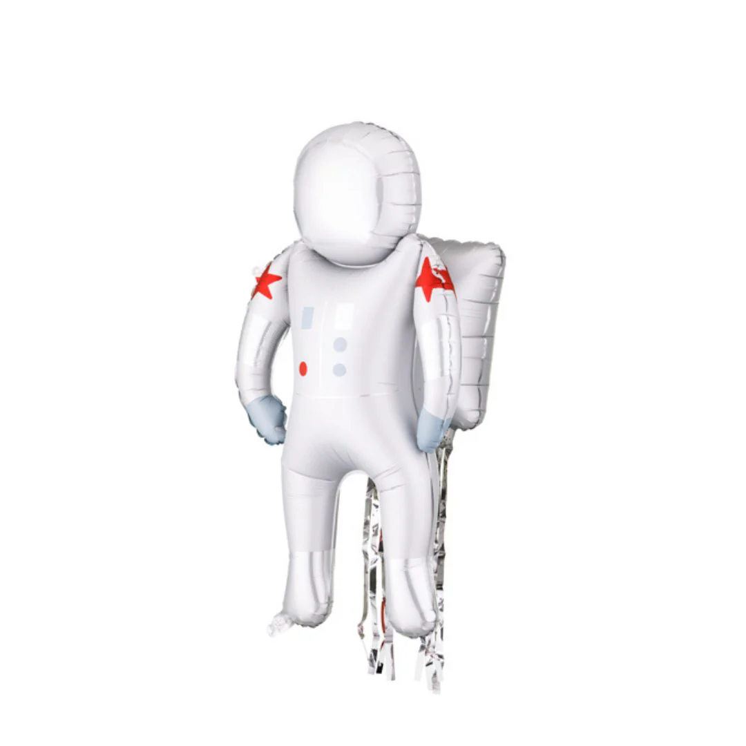 Partydeco Astronaut 18" x 32" Air-filled Standing Foil Balloon (1)