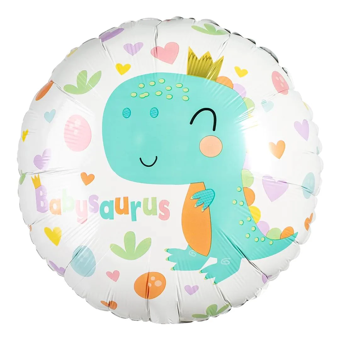 Anagram Babysaurus 18" Circle Foil Balloon (1)