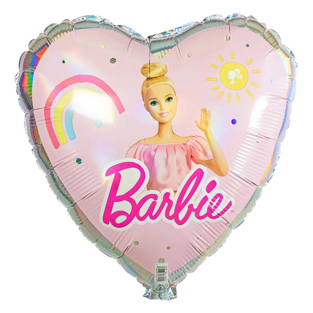 Anagram Barbie Vibes 18" Heart Foil Balloon (1)