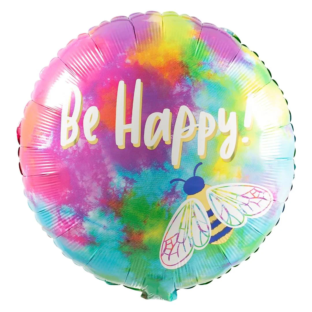 Anagram Be Happy Watercolour 18" Circle Foil balloon (1)
