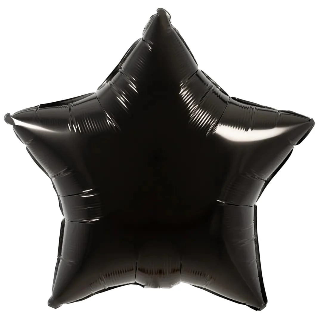 Oaktree Black 20" Star Foil Balloon (1) Unpackaged