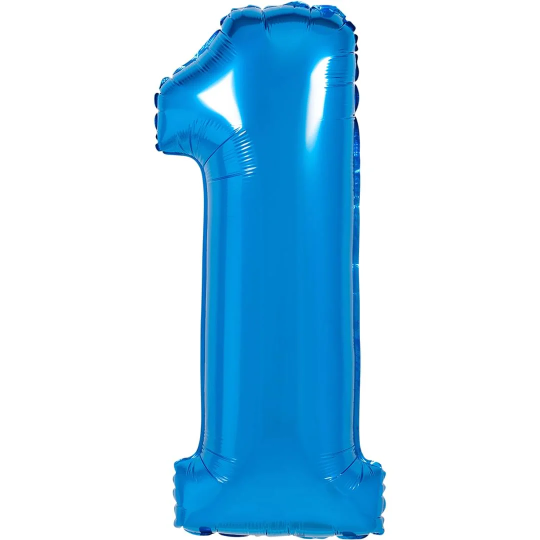 Blue 26" 1 Number Balloon