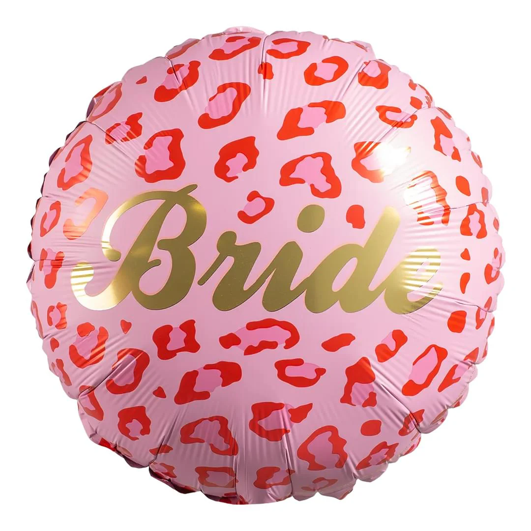 Bride Pink animal print Partydeco 18" Circle