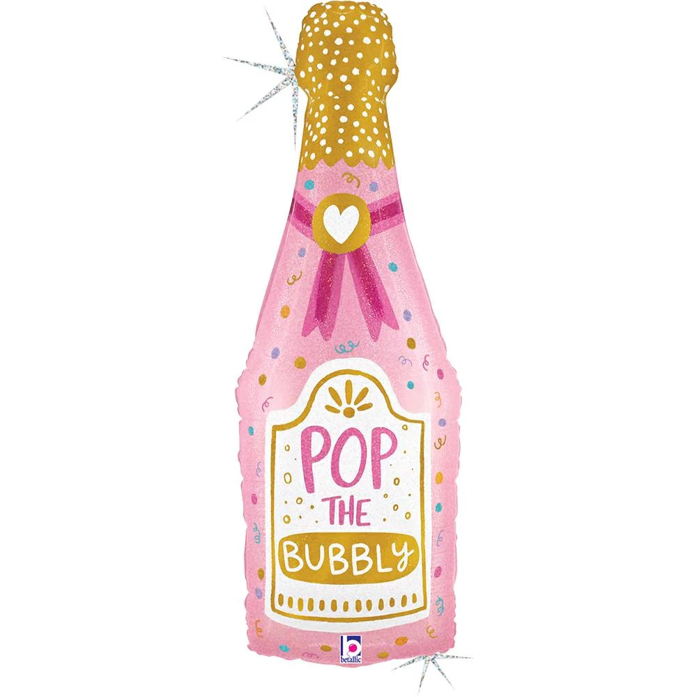 Bubbly Champagne 37" Supershape Packaged