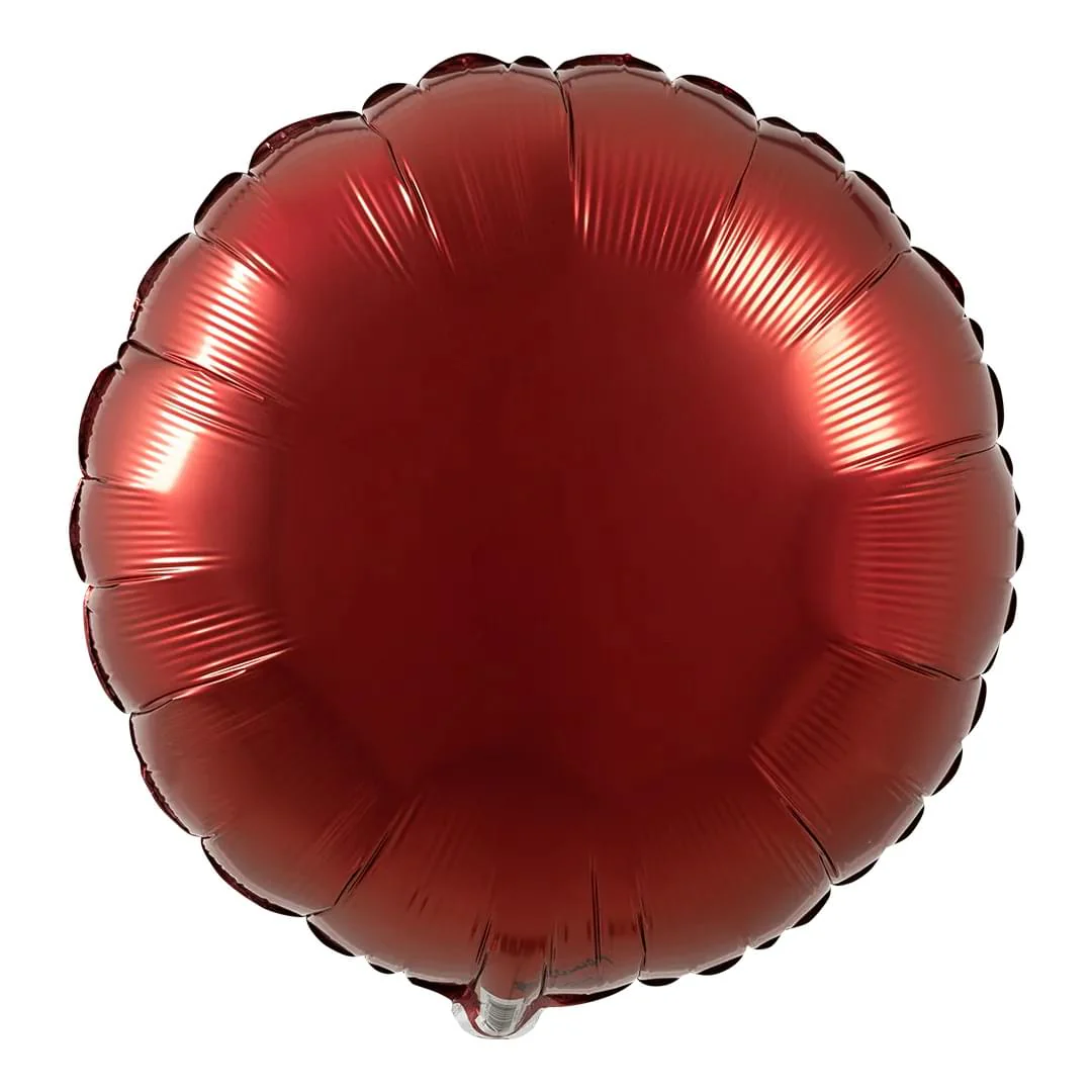 Qualatex Burgundy 18" Circle Unpackaged