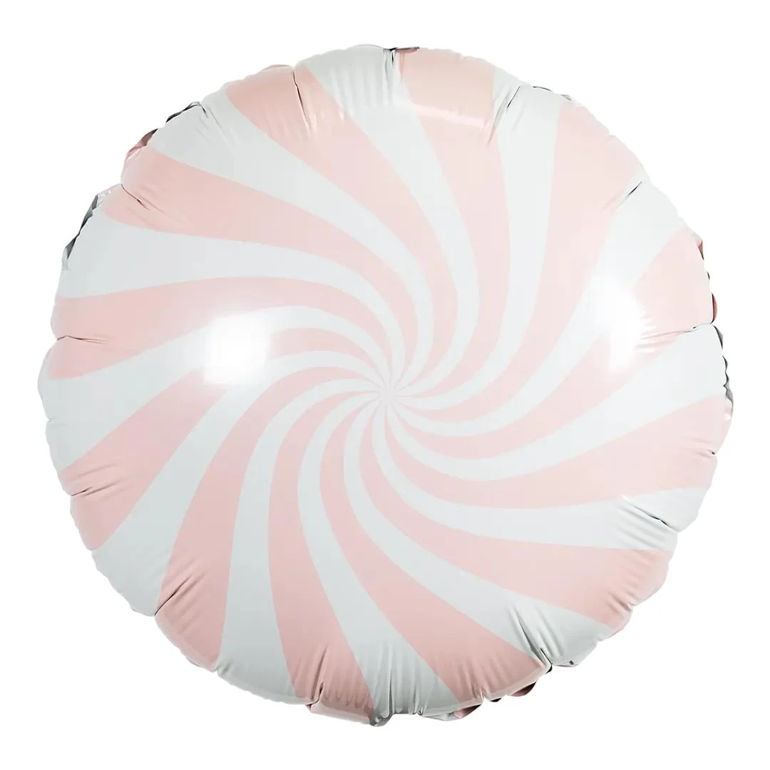 Candy Swirl Light Pink 18" Circle party deco