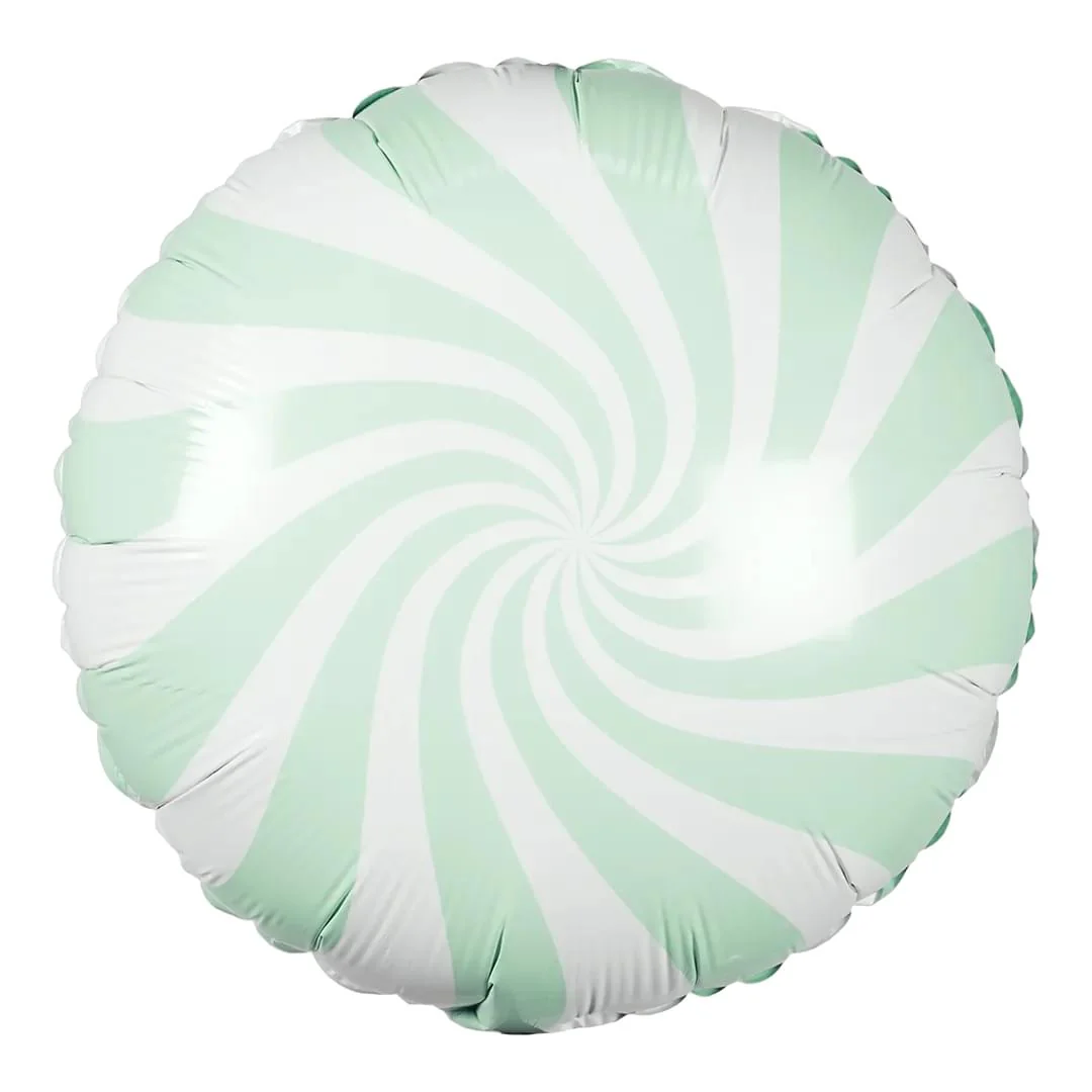 Candy Swirl - Mint 18" Circle party deco