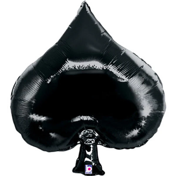 Casino Black Spade 34" Supershape
