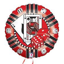 Casino Chip playing cards 18" Circle