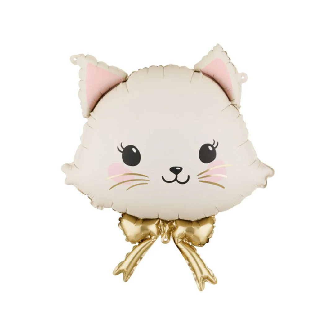 PartyDeco Cat Head 20" x 24" Supershape Foil Balloon (1)