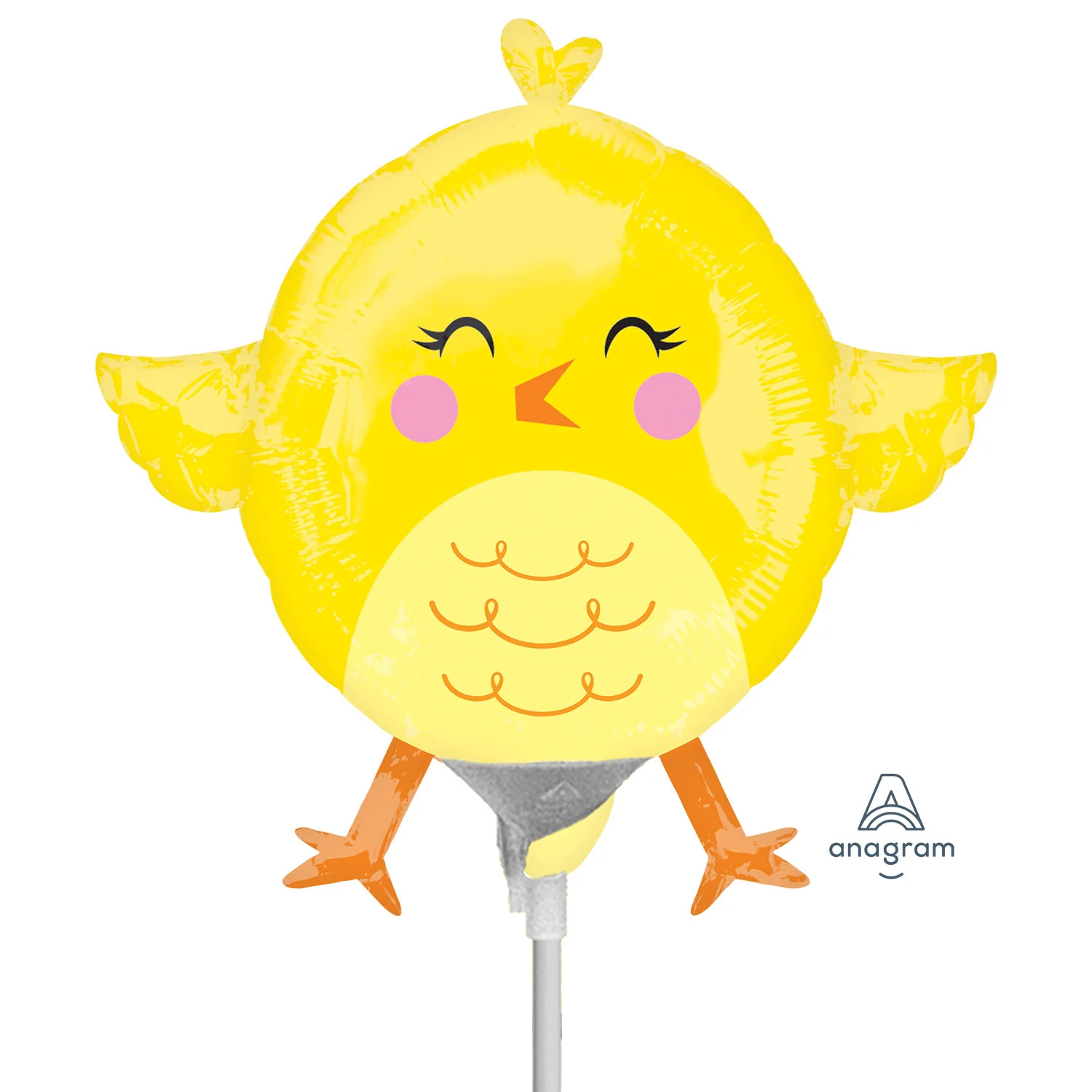 Anagram Chicky Mini Air-filled 10" Foil Balloon (1)