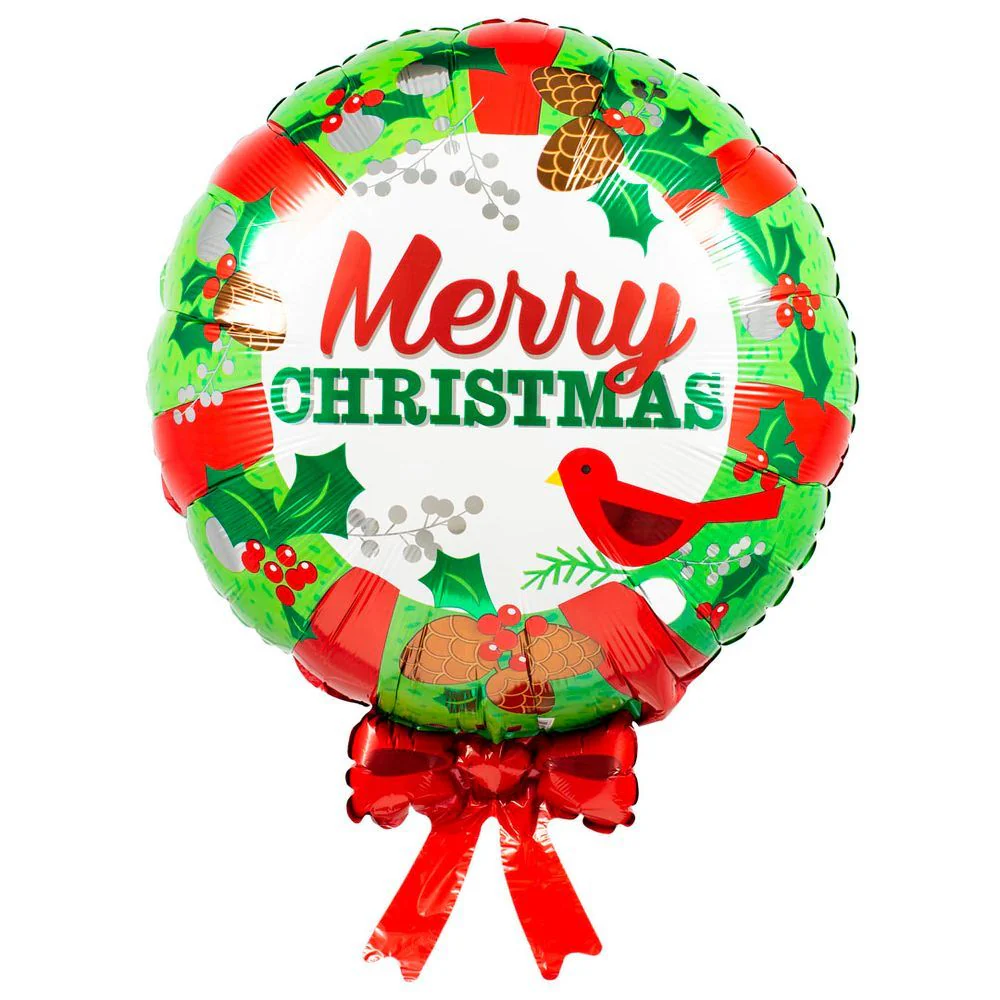 Qualatex Christmas Wreath 28" Supershape Foil Balloon (1)