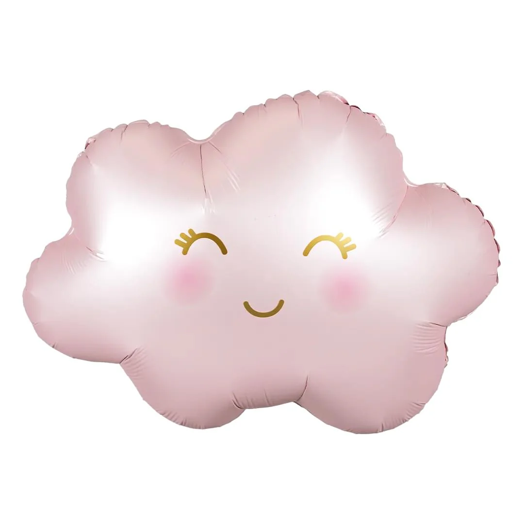 Cloudy Satin Pastel Pink 30" Supershape