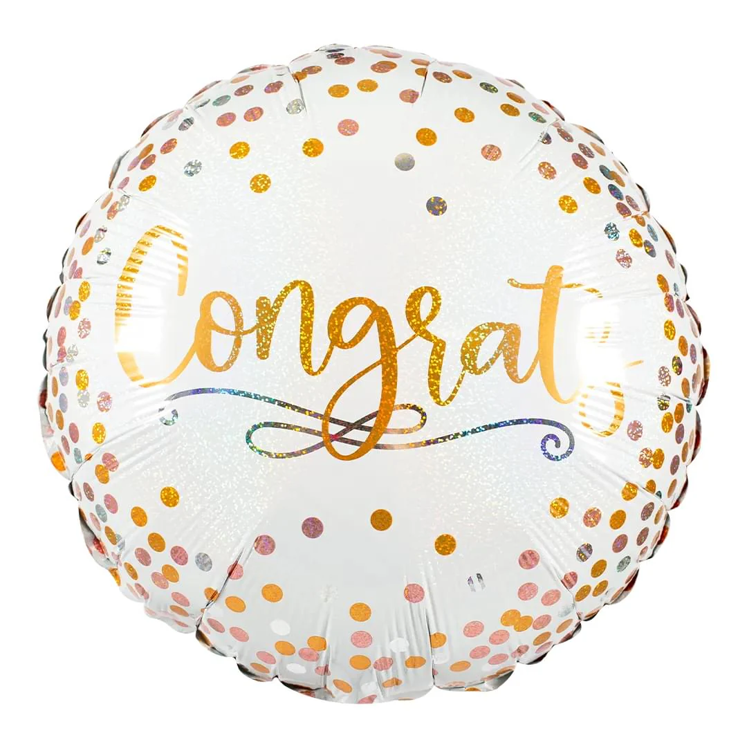 Congrats Confetti 18" Circle