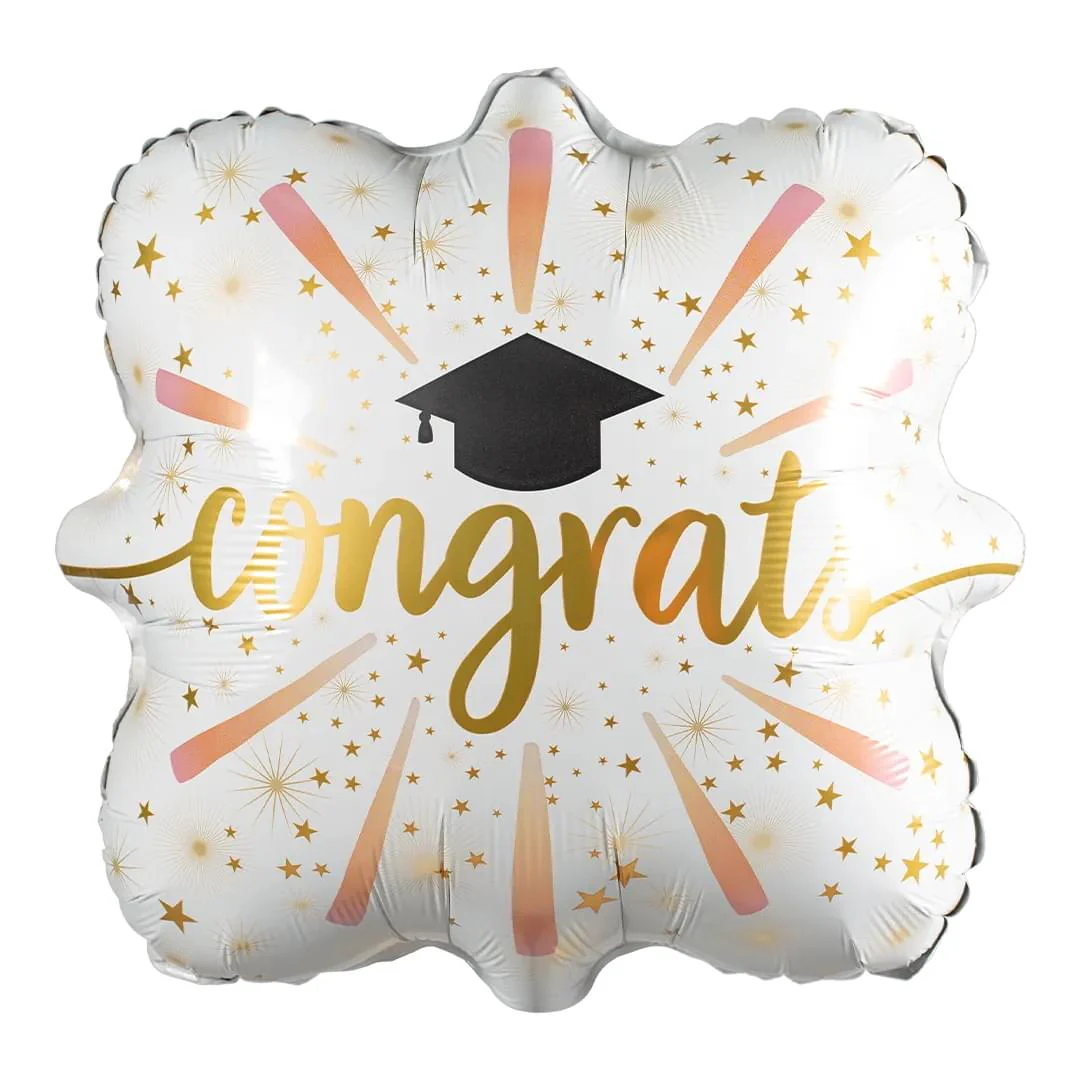 Congrats Grad Fireworks 18" Circle