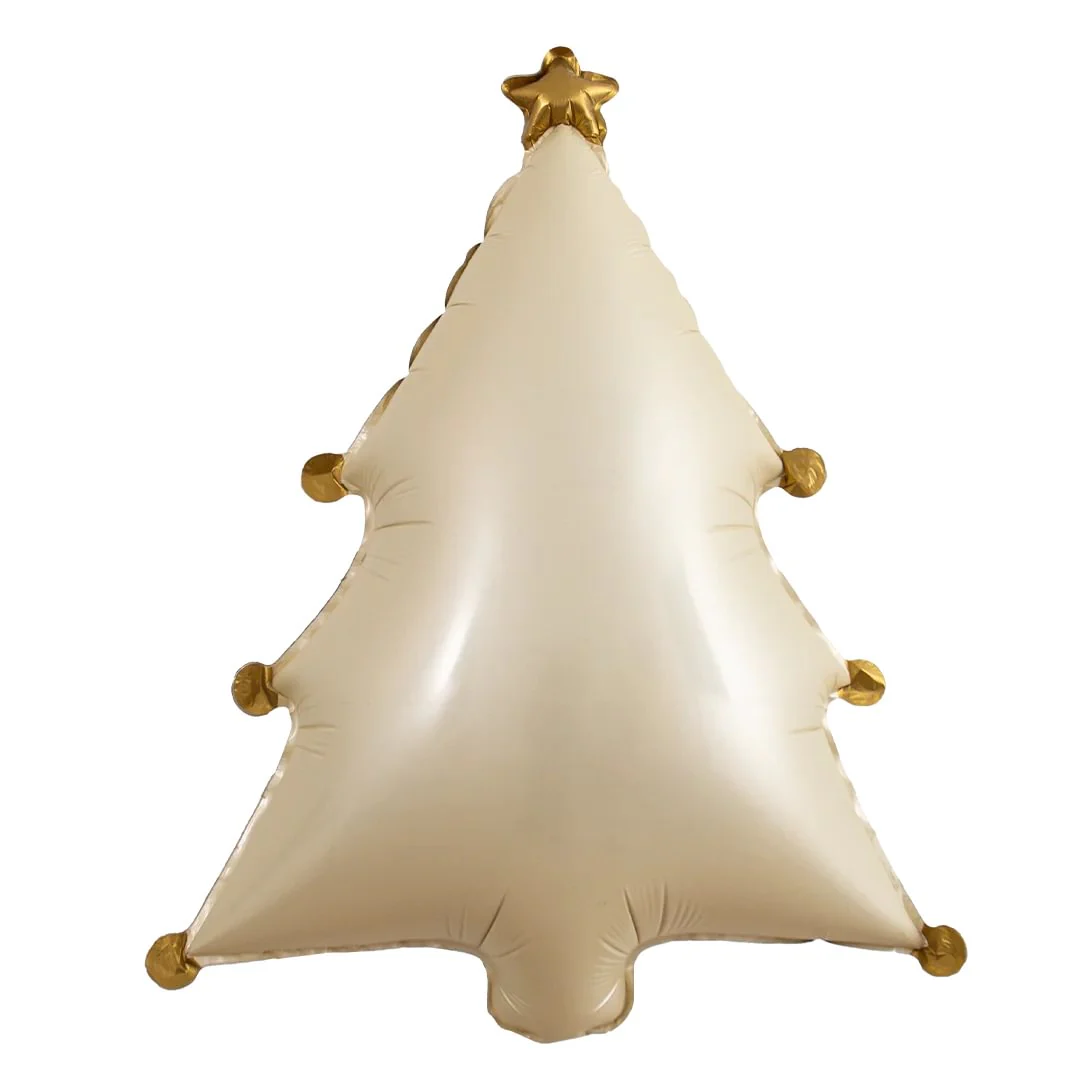Grabo Cream Christmas Tree 27" Supershape Foil Balloon (1)