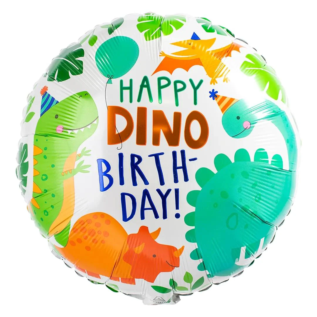Anagram Dinomite Party 18" Circle Foil Balloon (1)