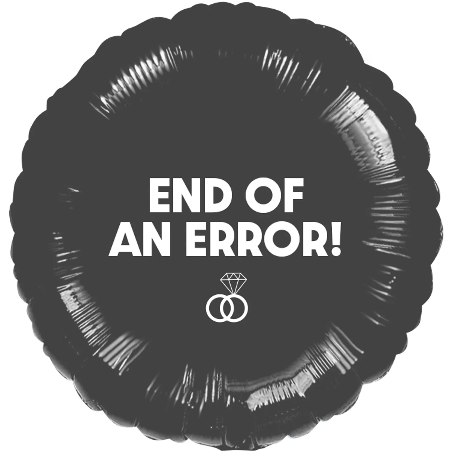 Anagram Divorce 'End of an Error' 18" Circle Foil Balloon (1)