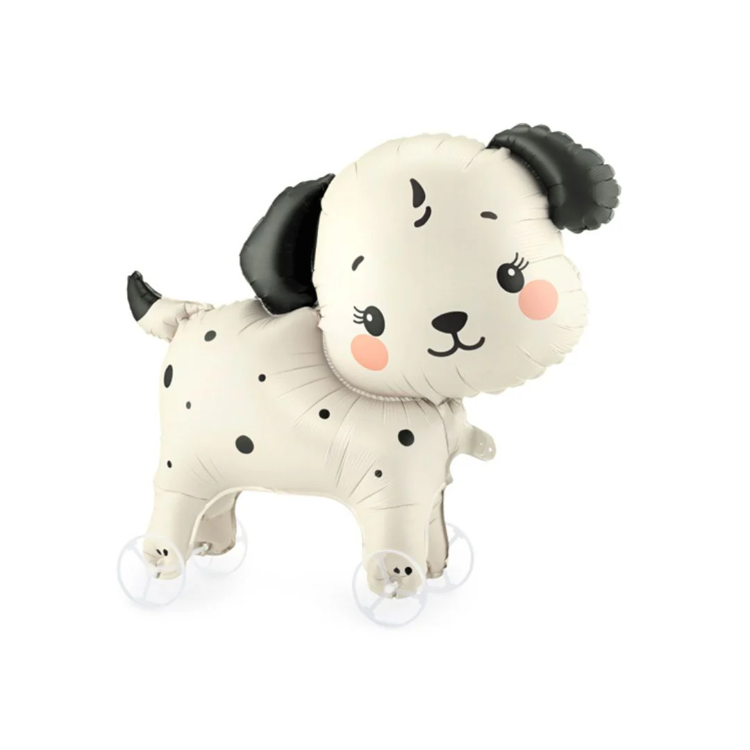 PartyDeco Dog on wheels 28" x 23" Air-filled Standing Foil Balloon (1)