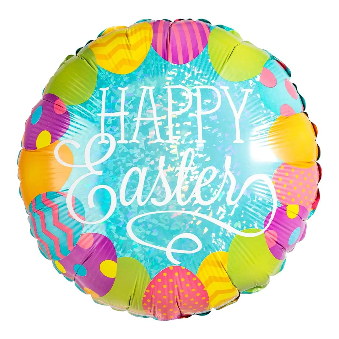 Betallic Easter Egg Hunt 18" Circle Foil Balloon (1)