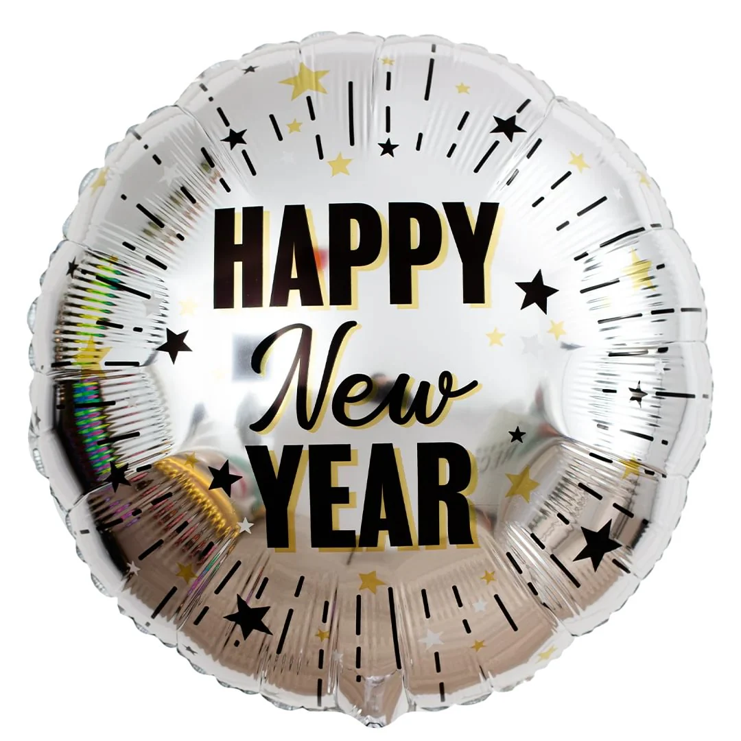 Anagram Elegant New Year Celebration 18" Circle Foil Balloon (1)