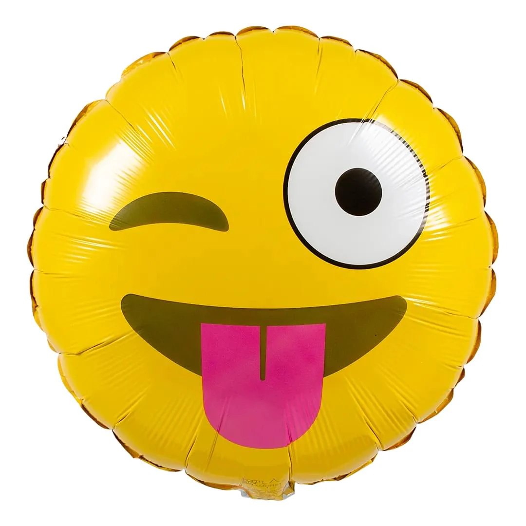 Emoji winking 18" Circle