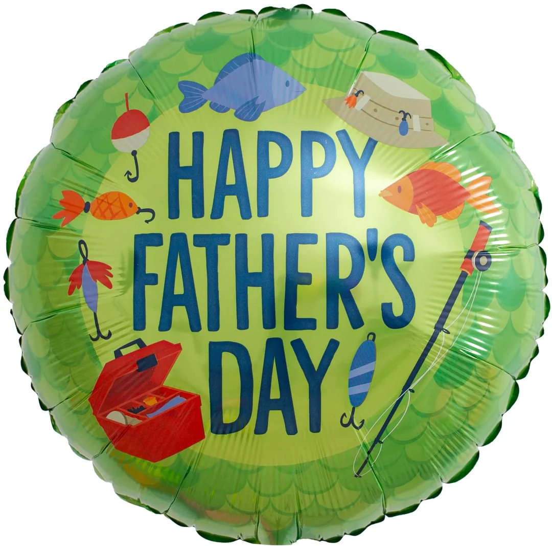 Father's Day Fishing 18" Circle