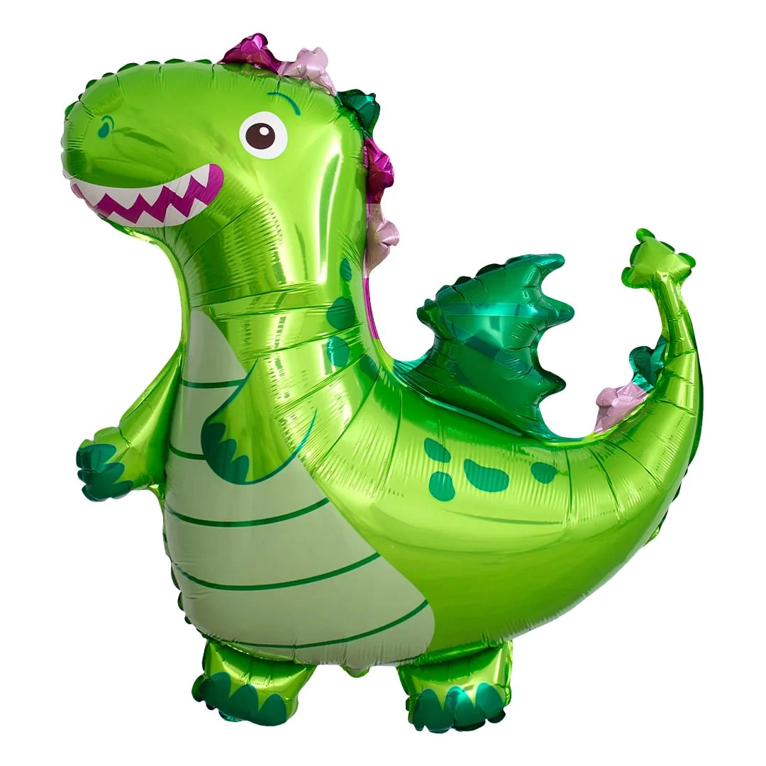 FlexMetal Green Dragon 36" Supershape Foil Balloon (1)
