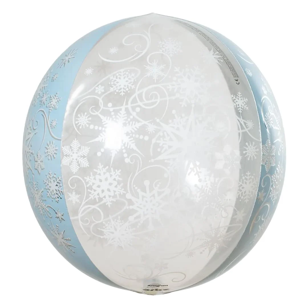 Anagram Frozen Snowflake 15" Orbz Foil Balloon (1) Discontinued
