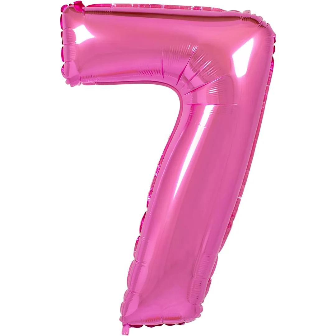 Fuxia 26" 7 Number Balloon