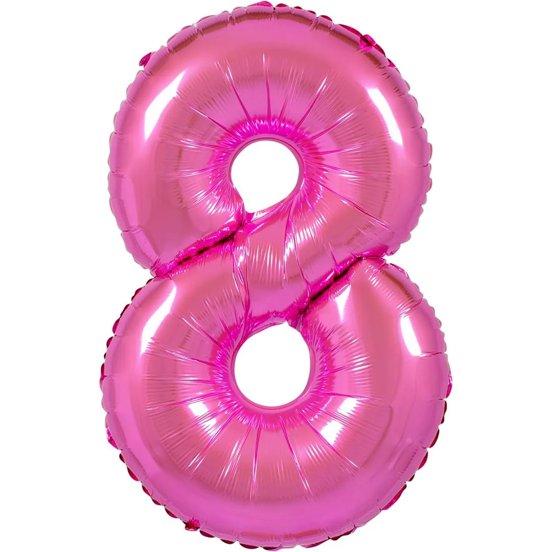 Fuxia 26" 8 Number Balloon