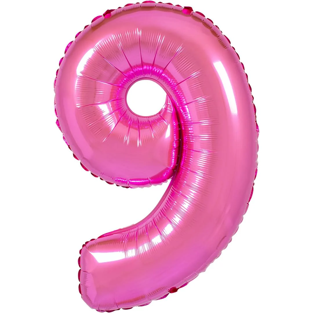 Fuxia 26" 9 Number Balloon