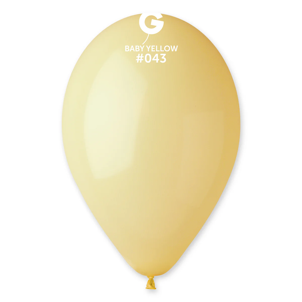 Gemar Macaron Baby Yellow #043 Latex Balloons - Various Sizes - Image 3