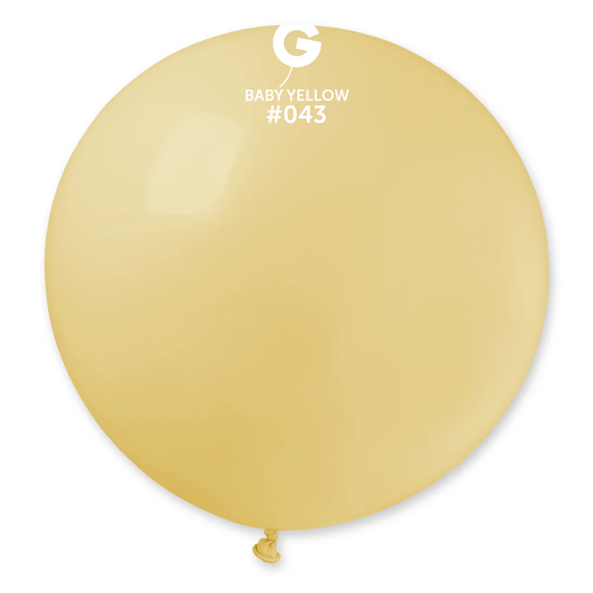 Gemar Macaron Baby Yellow #043 Latex Balloons - Various Sizes - Image 4
